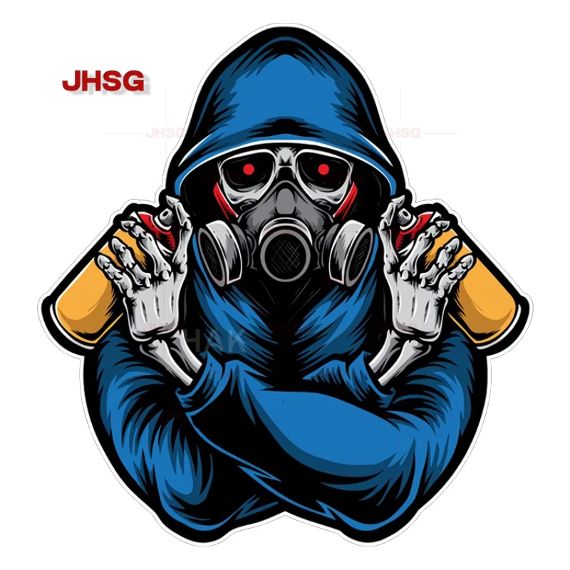 Paint Graffiti Hiphop Personality Creative Car Stickers Hip-hop Fuel Tank Cover Decoration