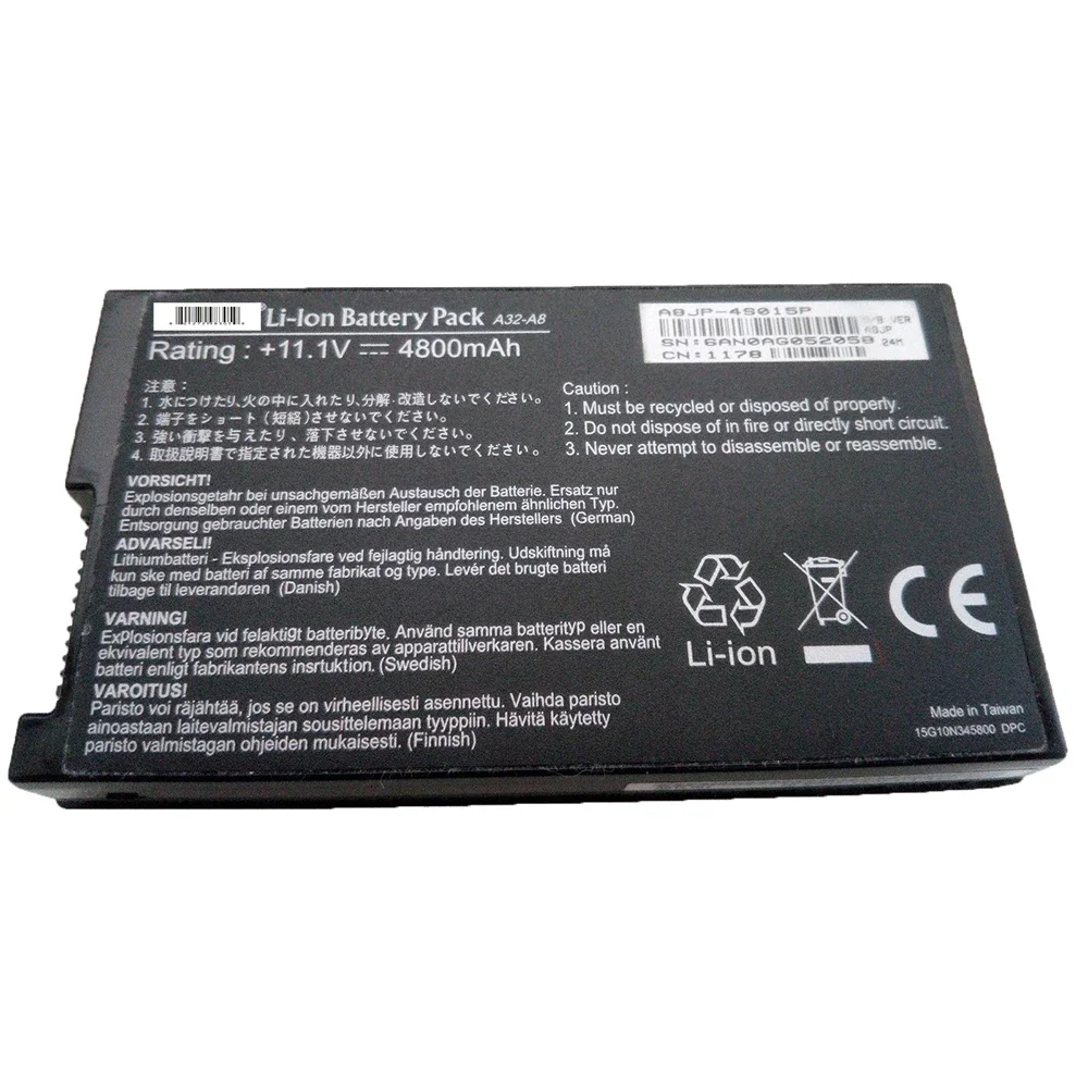 A32-A8 10 8 В 4800 мАч оригинальный аккумулятор для ноутбука Asus A8 A8000 F8Sa N80 N81V Pro80 X80 X81Sg X83Vb