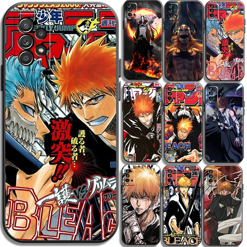 

Bleach Anime Japan Phone Cases For Xiaomi Redmi 10 Note 10 10 Pro 10S Redmi Note 10 5G Carcasa Back Cover Funda