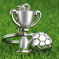 2022 new zinc alloy football keyring small pendant fashion football cup keychain fans key chain pendant ball fans small gifts