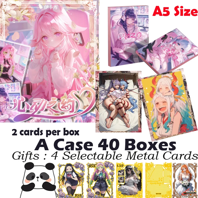 Новая карта богини размера A5 HEARTBEAT DATE Hobby Waifu коллекционная Doujin Booster Box CCG Lsp редкая