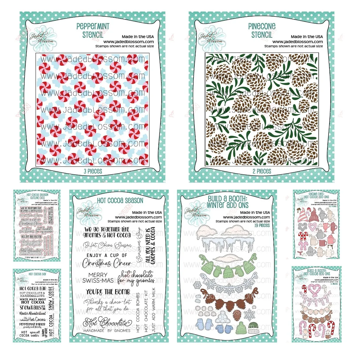 Новый трафарет с перечной мятой гном Лидер продаж какао сезон металлические