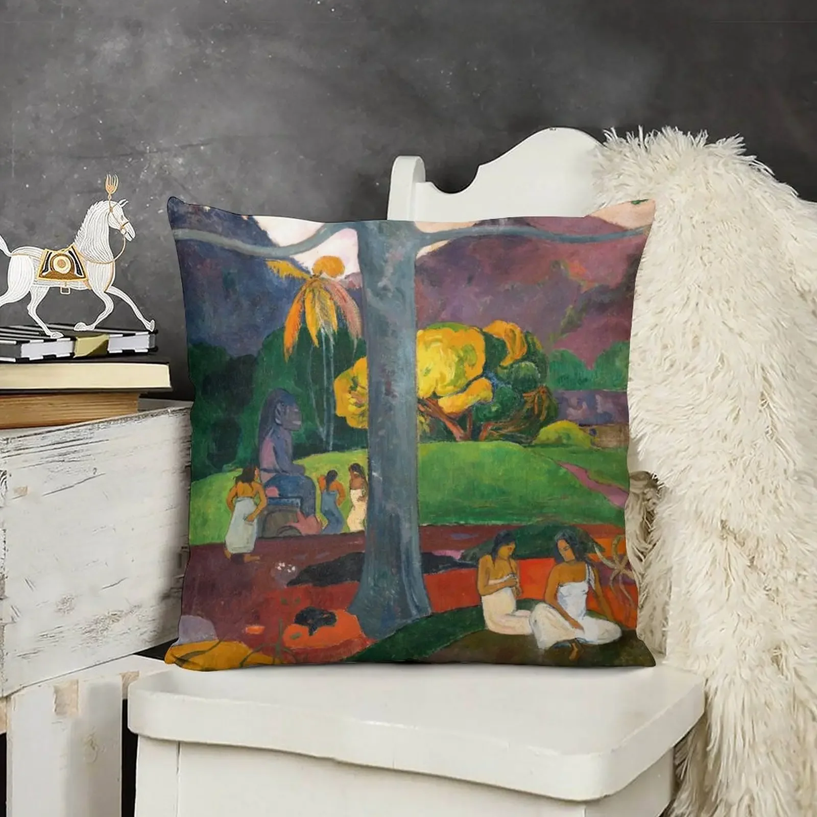 Paul Gauguin - Mataelea In olden Times вариase una Декоративная подушка Подушка на заказ Фото
