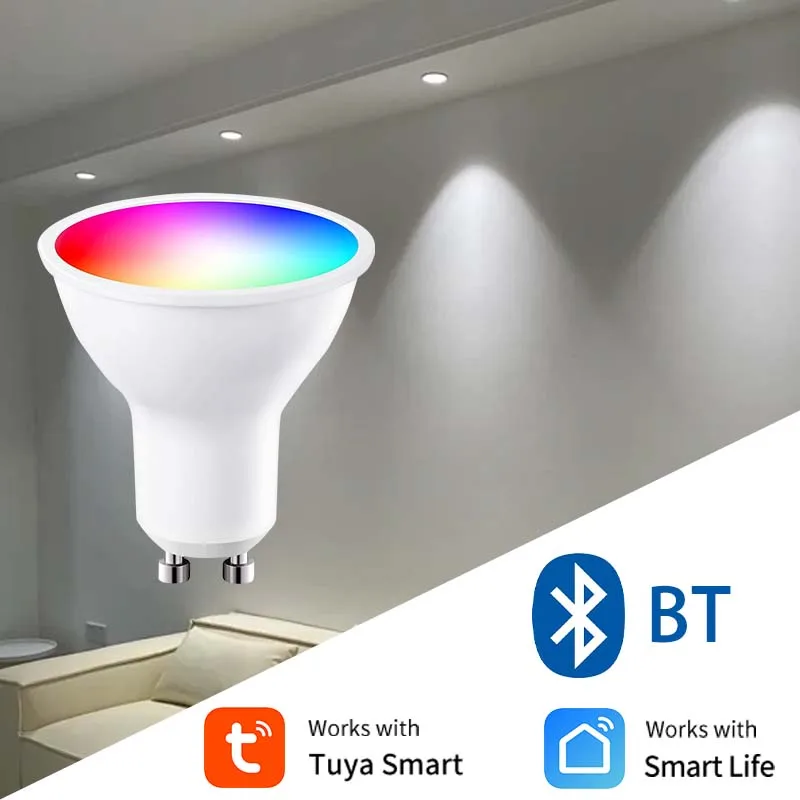 

GGBEE RGB Светодиодная лампа GU10 Wi-Fi 5Вт