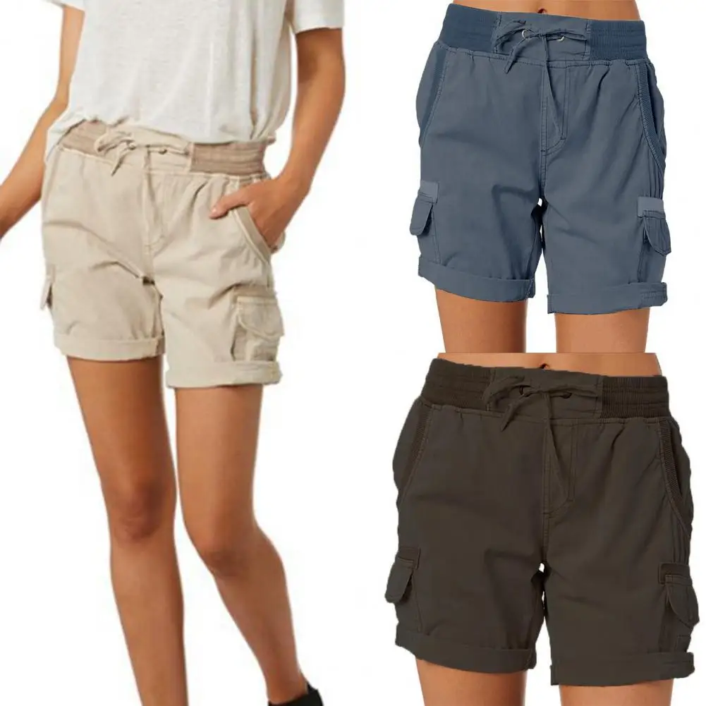 Short Pants Ladies Women Shorts Thin Breathable  Stylish Loose-fitting Bow-knot Shorts