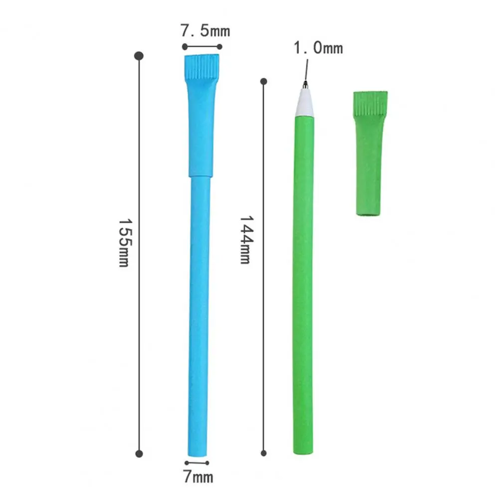 Шариковая ручка из натуральной крафт-бумаги 0 7 мм 10 шт. |