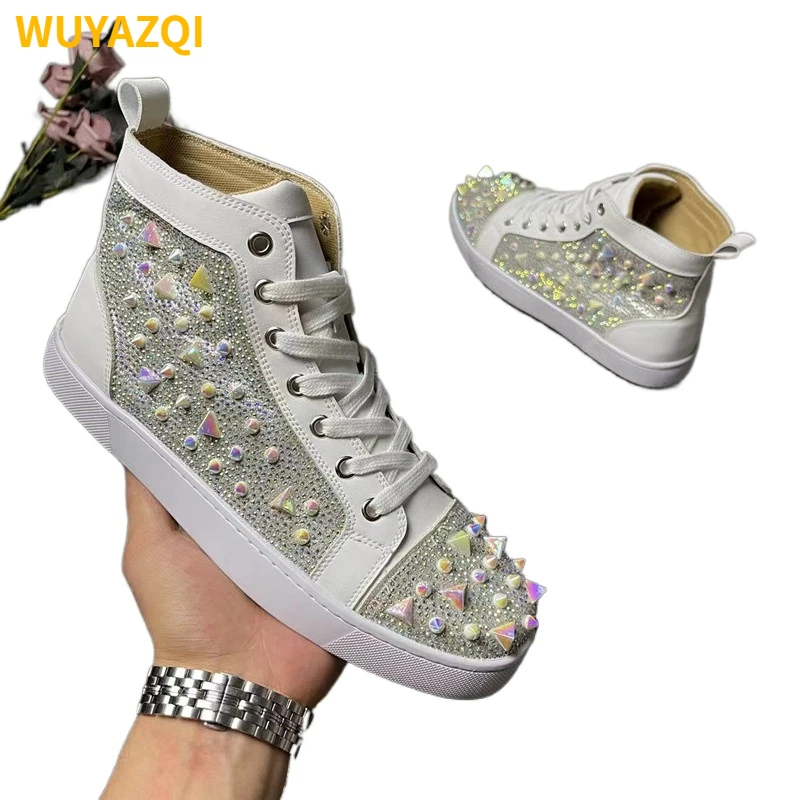 

Удобная мужская Вулканизированная обувь WUYAZQI для повседневной носки, стильная и универсальная мужская обувь