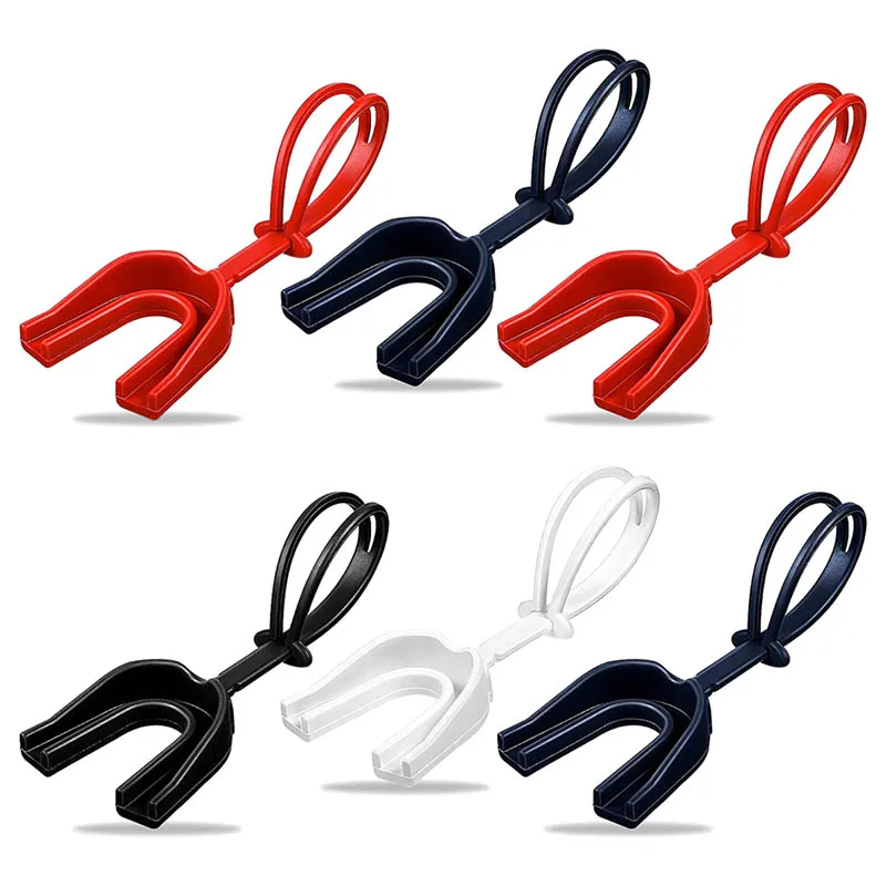 

6Pc Strapped Mouth Guard Sports Mouthguard With Strap Football Boxing Mouthpiece Adult Youth Mouth Guard
