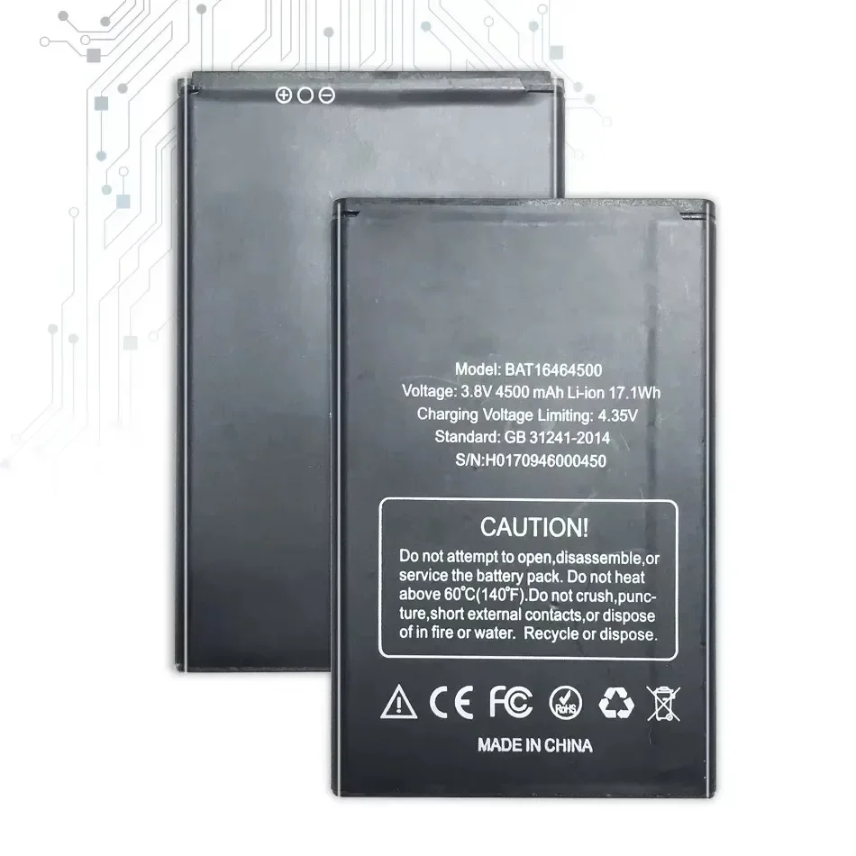 БАТ 16464500 Резервная литий-ионная батарея большой емкости 4500 мАч для DOOGEE T5 Lite Batteria