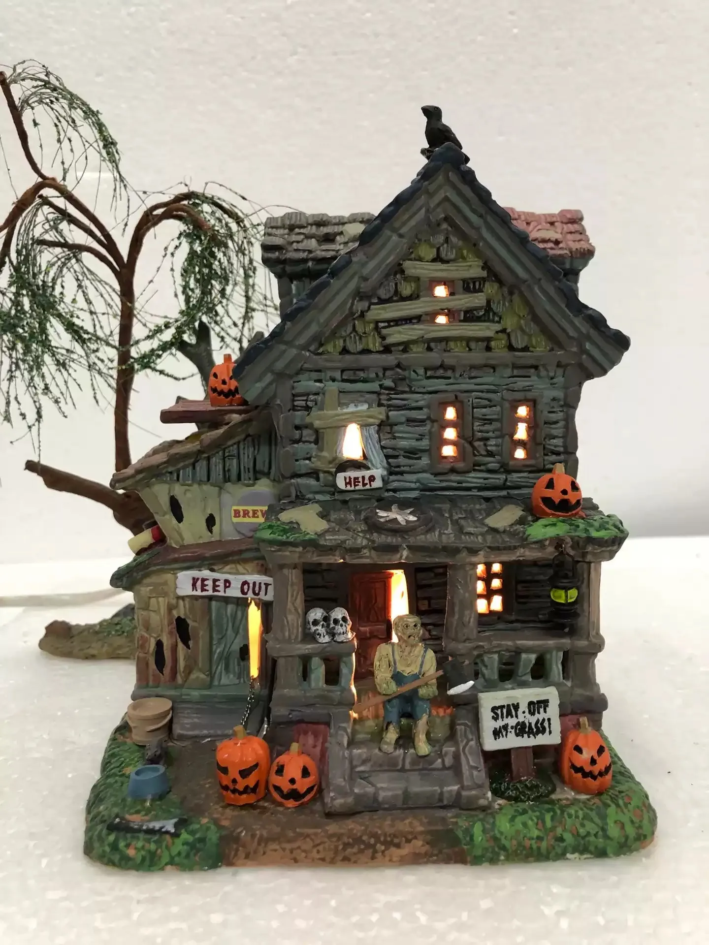 

Декор на Хэллоуин Lemax, креативная Ночная лампа, миниатюрная версия Европейского здания, предметы интерьера, фотоподарок