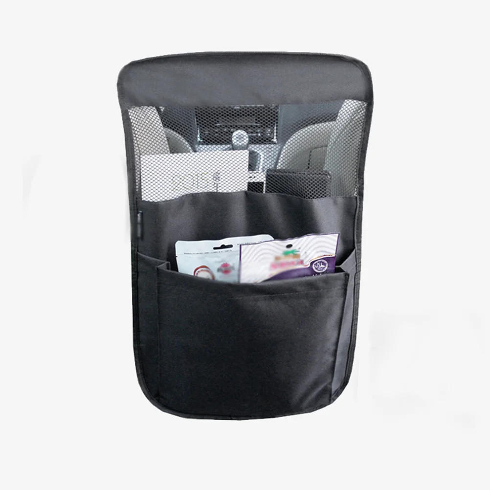 

Car Storage Bag Car Seat Back Bag Oxford Cloth Fabric Storage Bag(Black)