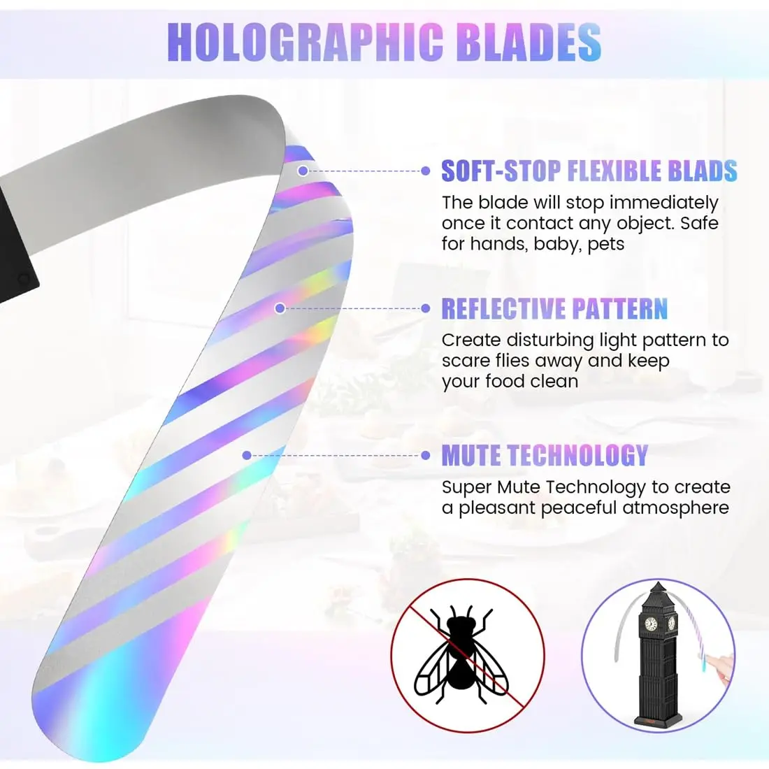 Вентиляторы для планшетов настольные лампы с голографическими лезвиями пикника