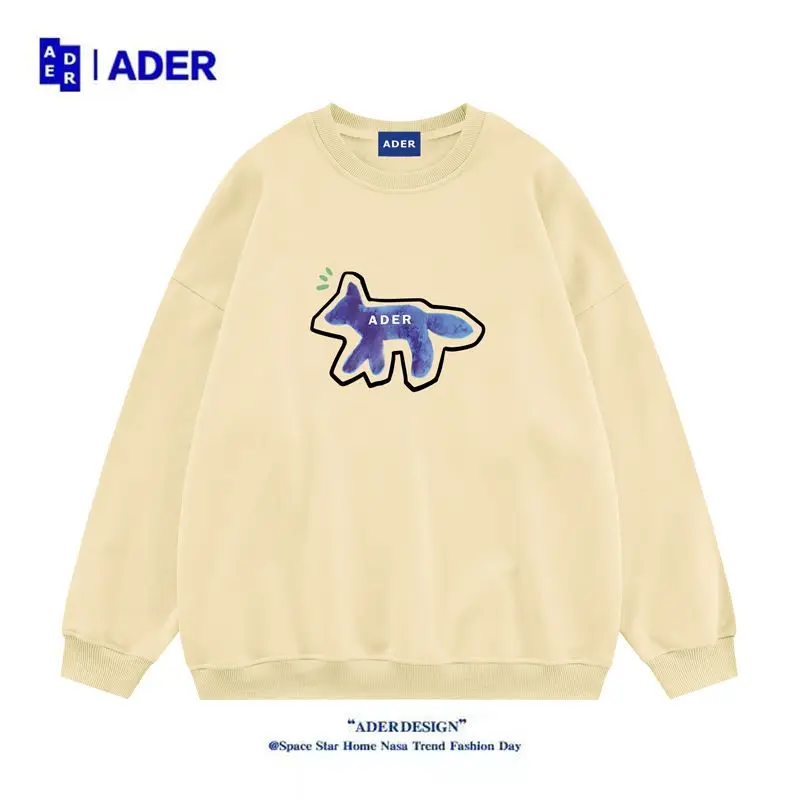 ADER Hoodies & Sweatshirts New Men's And Women's Unisex Letter Printed Long Sleeve Crew Neck Pullover Casual Sweatshirts