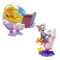 genuine tom cat jerry mouse space exploration astronaut series anime figures action figure collection doll model kids toy gift
