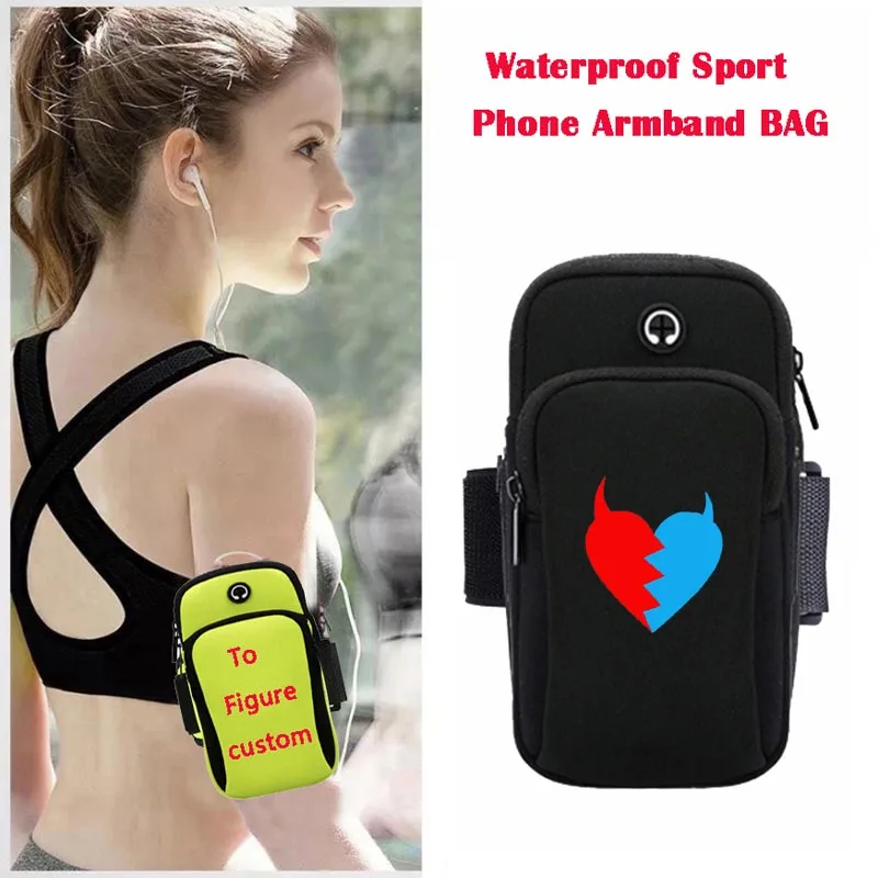 

Unisex Sport Arm package Running Gym Arm Band Mobile Bag Case Cover Holder For anime DARLING in the FRANXX Cartoon Arm Bag