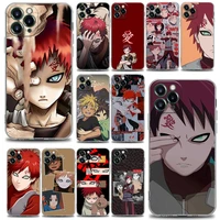 dragon ball gaara anime clear phone case for iphone 11 12 13 pro max 7 8 se xr xs max 5 5s 6 6s plus silicone cover bandai