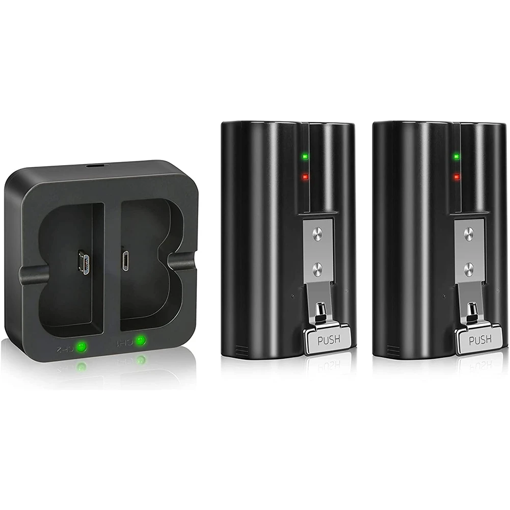 USB зарядная станция с 2 аккумуляторами 3 65 в 6040 мАч литиевая батарея для кольцевого