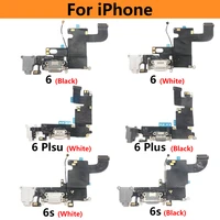 10 pcs usb charging port charger dock connector charging flex cable for iphone 6 6s 7 8 plus repair parts
