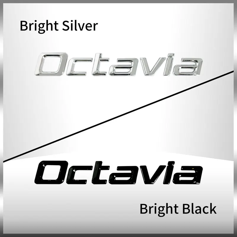 

3D металлическая эмблема на задний багажник автомобиля, хромированная наклейка для SKODA OCTAVIA SUPERB KAROQ FABIA RAPID 4x4 YETI, декор с буквенным логотипом