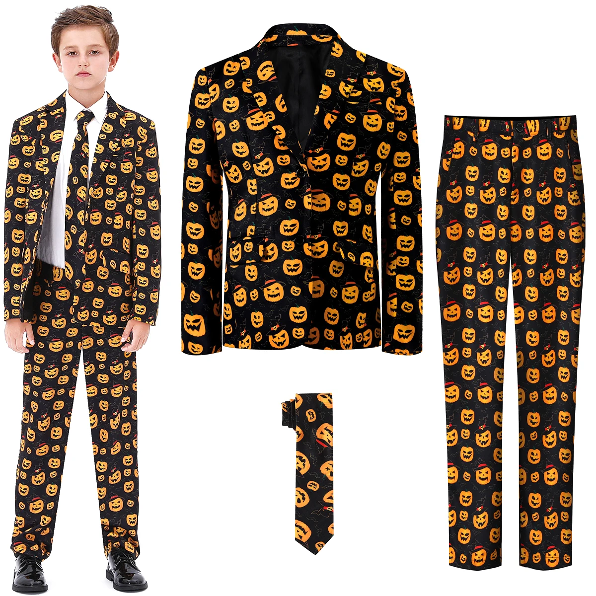 Формальный Халат Для Мальчиков С Рисунком Тыквы Детский Школьный Костюм