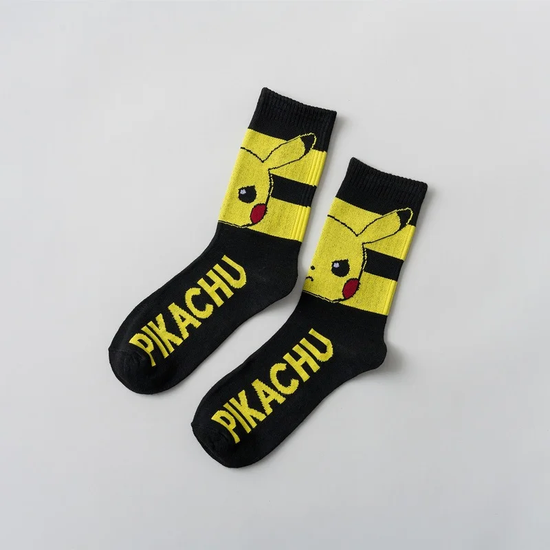 Летние тонкие носки TAKARA TOMY с героями мультфильмов Покемон аниме-фигурки Пикачу