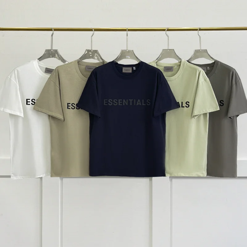 

T-shirt Summer Essentials Loose Movement Tees Hip hop Men's and Women's 100% cotton Oversized short sleeve T-Shirts