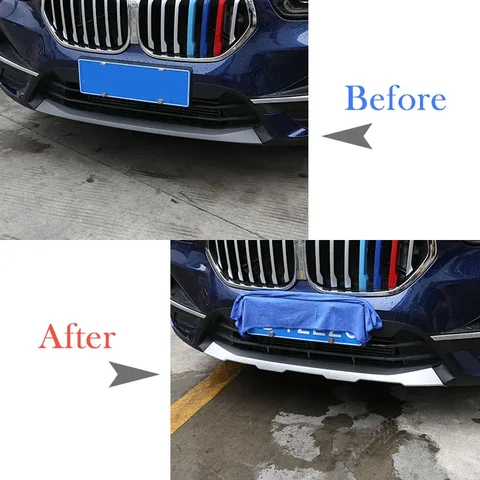 Стайлинг автомобиля, защитная Накладка на порог переднего и заднего бампера, защитная накладка, наклейки, хромированный АБС-пластик для BMW X1 F48 2020, внешний аксессуар