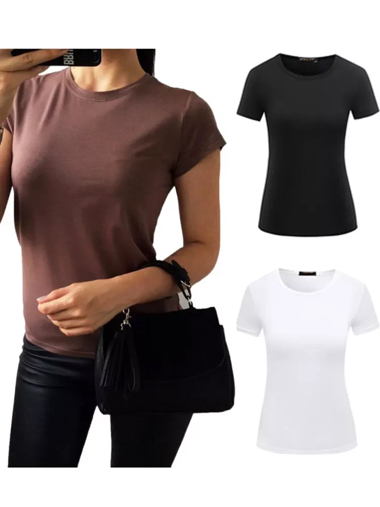 

2023New Fashion Polyester Cotton Short Sleeved Women tshirt befree T Shirt Women Candy Colors Female T-shirts Top Tee Shirt 5 co