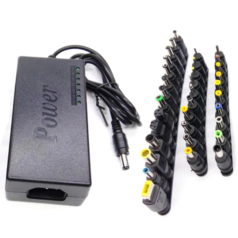 

Portable 34Pcs DC Jack Plug Universal Power Supply Adapter Connector 96W 12V To 24V Adjustable Charger Adapters for Laptop PC