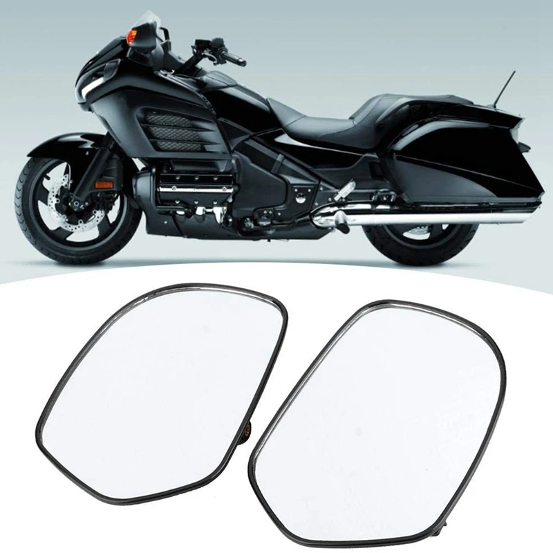 

1 Pair Gold Wing 1800 Rearview Side Mirror Rear View Glass Case for HONDA Gold Wing GL1800 2001- 2012 2011 F6B 2013-2016