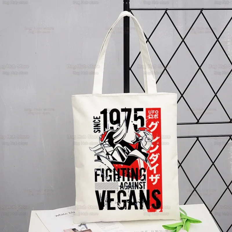 Холщовая Большая Сумка Goldorak Nostalgia - Многоразовая Для Покупок С Рисунком