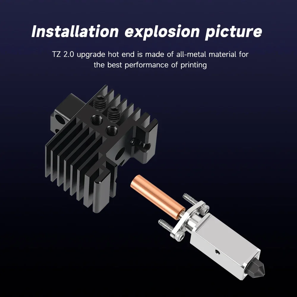 Фото Полный Hotend для Bambu Lab X1 X1C P1P P1S с термистором и насадкой из закаленной стали Полный Bamboo Lab X1 Carbon Hot End №5