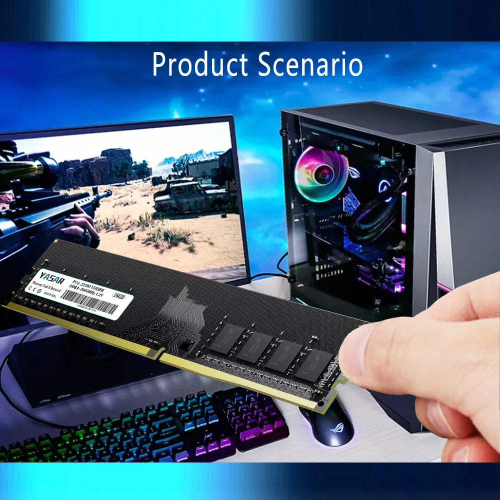 Память для настольных ПК YASAR DDR4 4 ГБ 8 16 32 3200 МГц 2666 2400 2133 288 контактов UDIMM PC4-25600 21300 19200