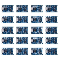 20pcs 18650 lithium battery protection board tp4056 charging board overcharge and overdischarge protection