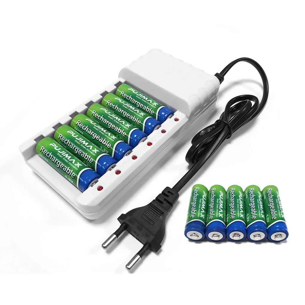 Зарядное устройство с 8 USB-выходами для аккумуляторов AAA/AA | Электроника