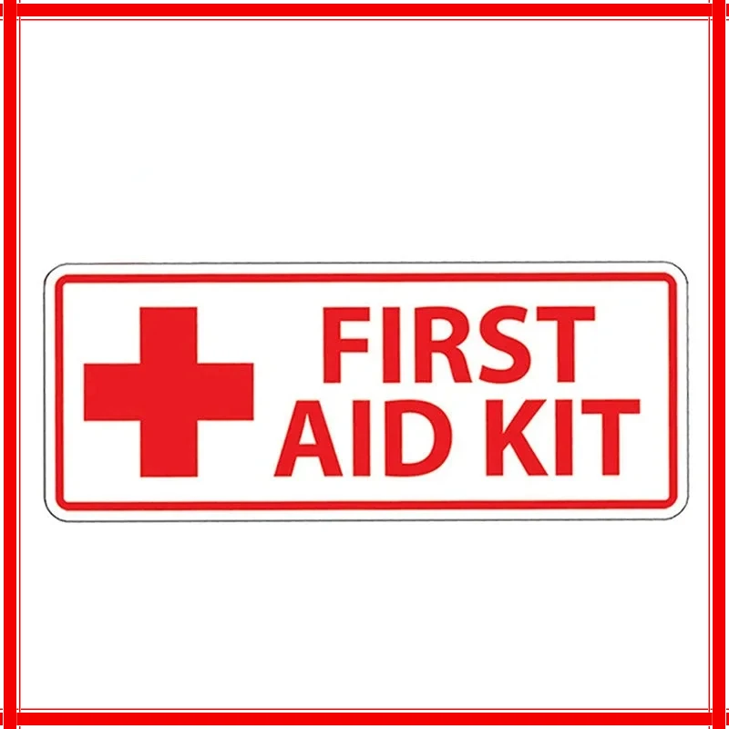 Белая аптечка наклейки виниловая водонепроницаемая наклейка лагерь лодка каяк
