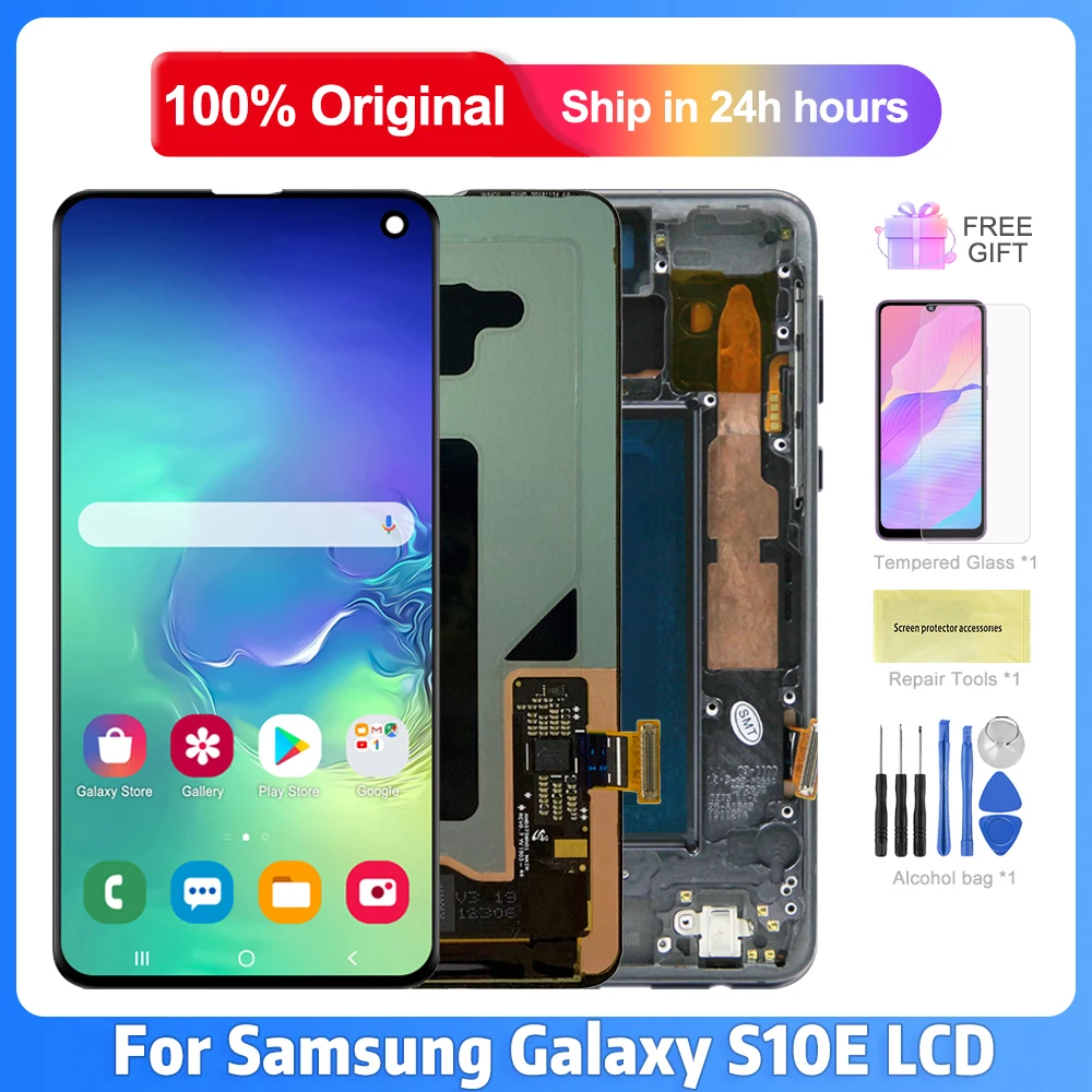 

5.8" Original Screen For Samsung Galaxy S10E Lcd Display Touch Screen Digitizer Assembly Samsung G970F/DS G970U G970W G9700 LCD