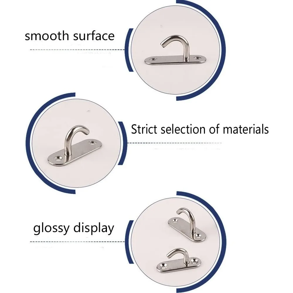 Для 2-х шт. потолочного крючка из нержавеющей стали сверхмощный овальный