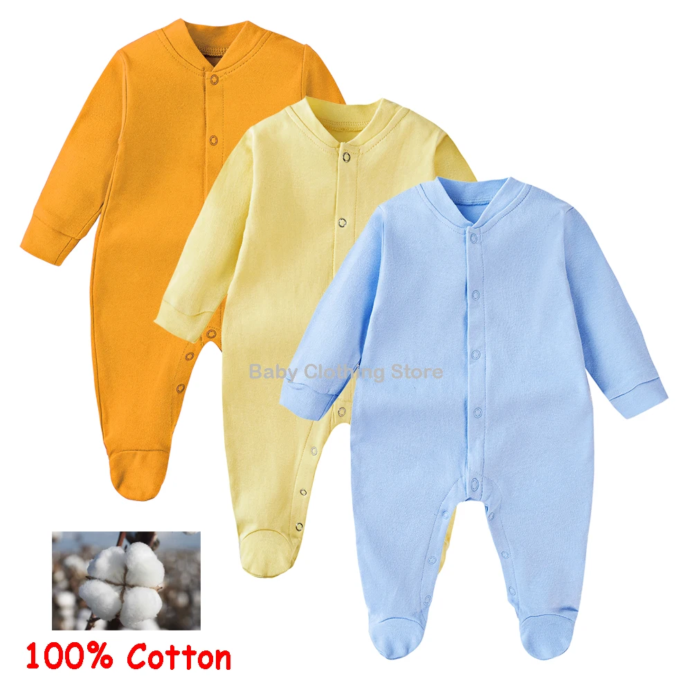 

Newborn Baby Clothes Baby Rompers Boy Sleepers Girl One-pieces Jumpsuit 100% Cotton Soft Jumper Mamelucos Infantil Roupa de Bebe