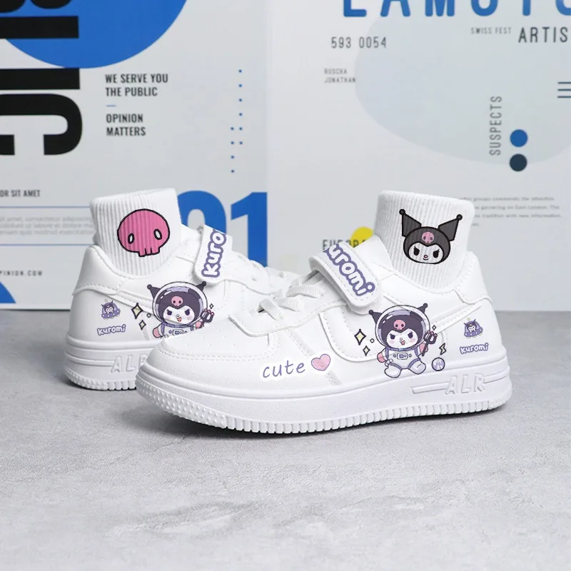

Sanrio, Hello Kitty My Melody Kuromi Cinnamoroll новые детские кроссовки для девочек и мальчиков Детские Спортивные Повседневные кроссовки для бега на открытом воздухе