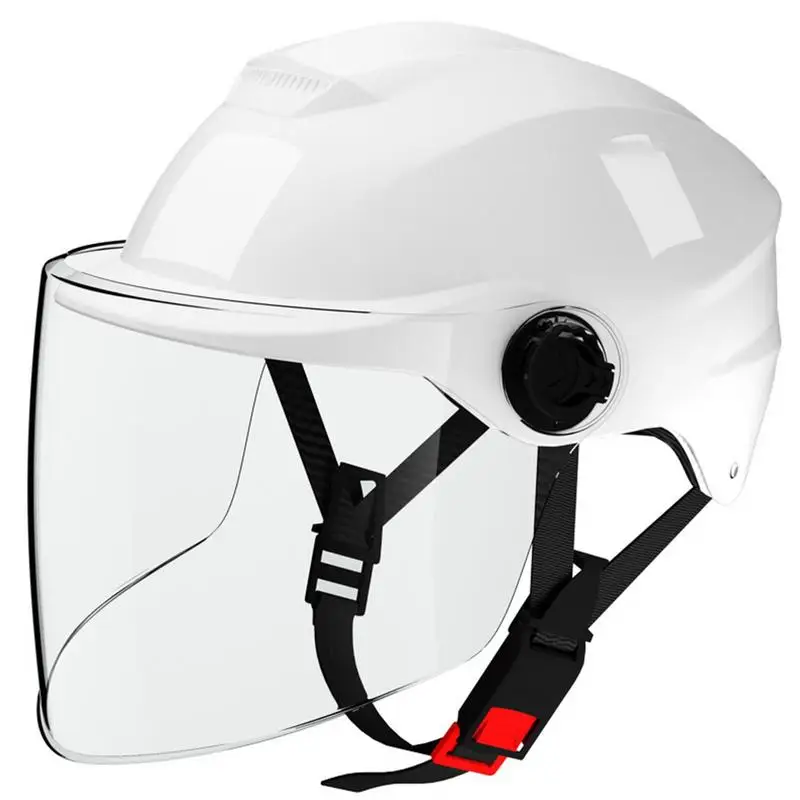 

Мотоциклетный шлем для мужчин и женщин, интегрированные HD шлемы с двойным козырьком и открытым лицом, легкий защитный шлем для велоспорта