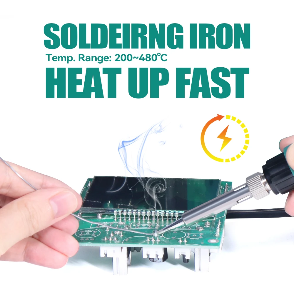 Паяльная станция YIHUA 995D + SMD с подключаемым термофеном паяльная BGA для ремонта