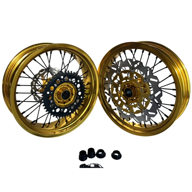 Фото Новые горячие поступления OEM-типа 17 дюймов, наборы колес Supermoto для YZ/YZF 250 450 №5