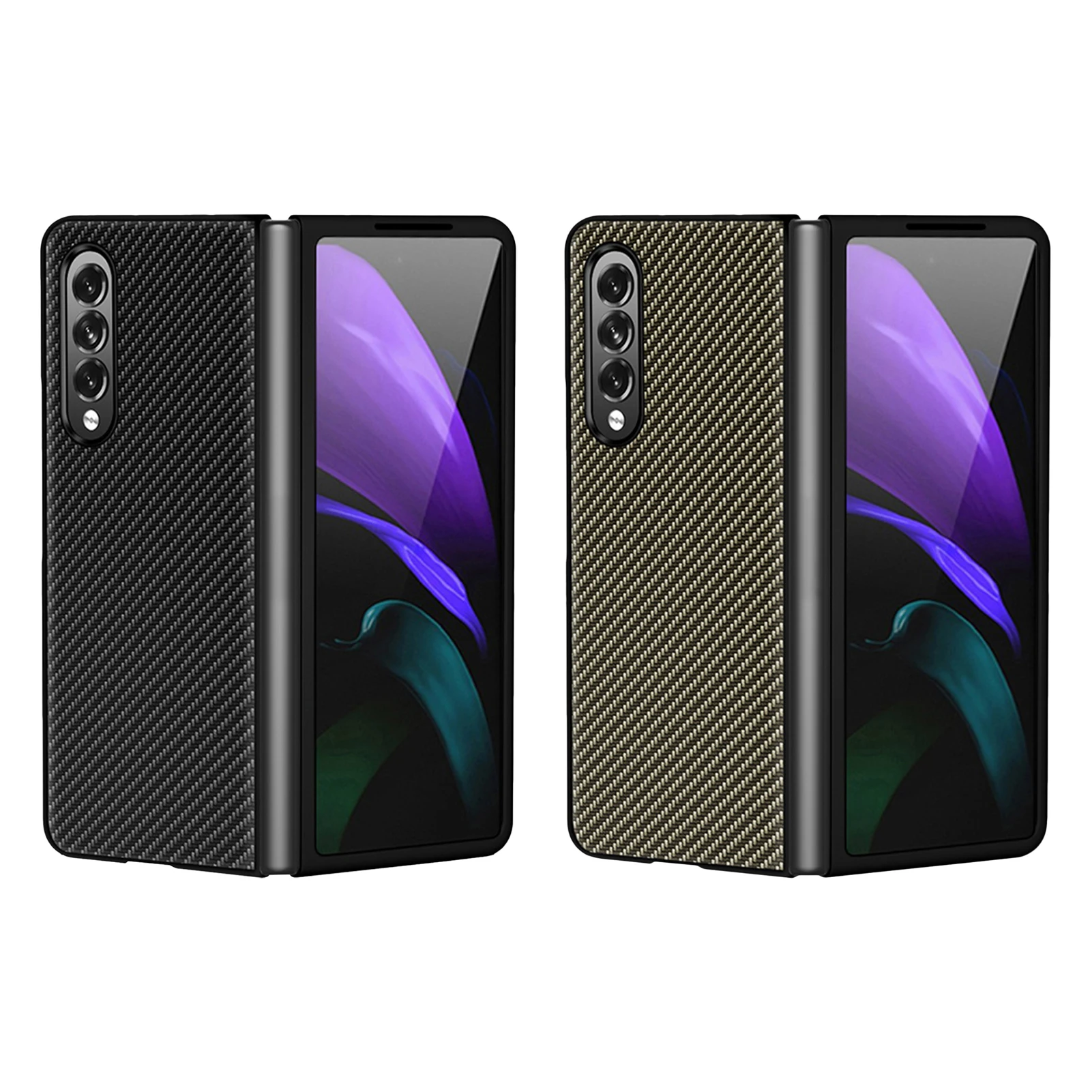 Protector Case For Samsung Galaxy Z Fold 3 5G Full Cover Protective Shockproof PC Housing Smartphone |