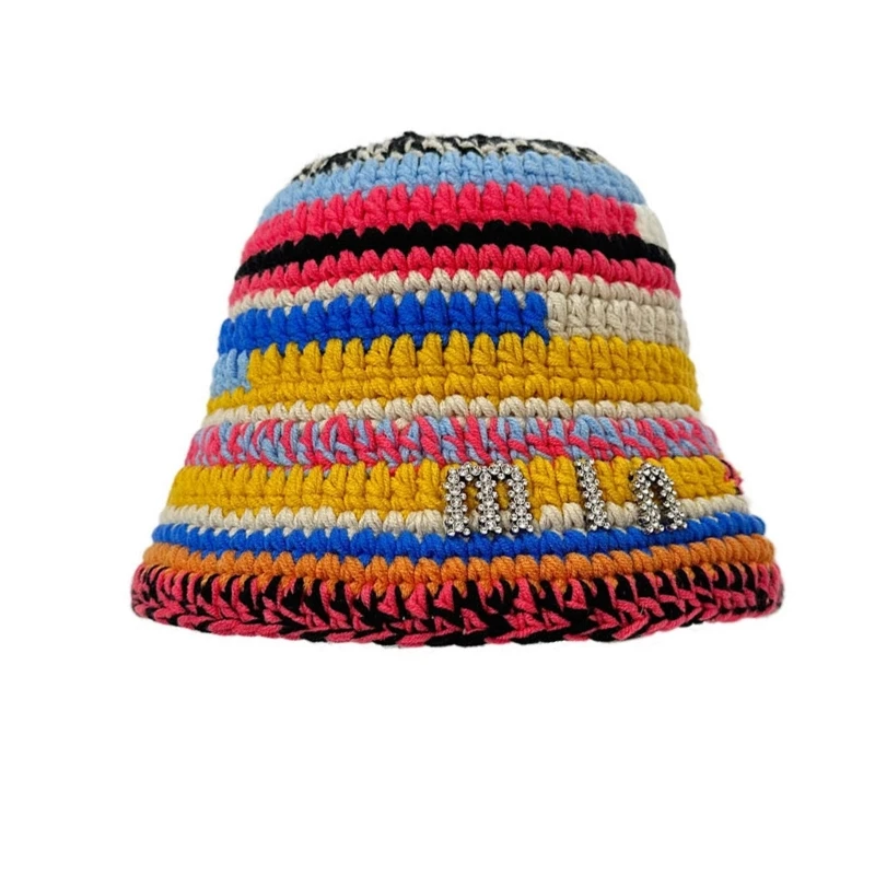 

Женская вязаная шляпа-ведро для женщин, спортивная кепка рыбака на открытом воздухе для путешествий, повседневная