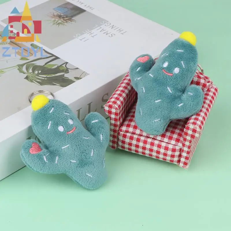 

1 шт. 9 см 3D плюшевая игрушка кактус Милая мультяшная Мягкая кукла брелок Подвеска сумка Декор Детский подарок