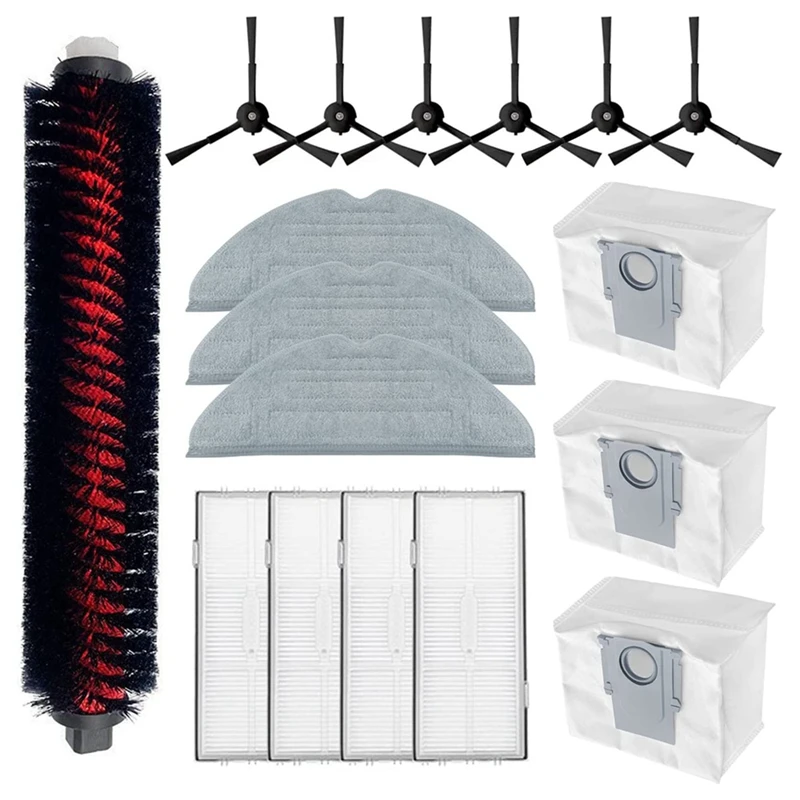 

Roller Side Brush Mop Filter Dust Bags Replacement For Roborock S8 S8+ S8 Pro Ultra G20 Vacuum Cleaner