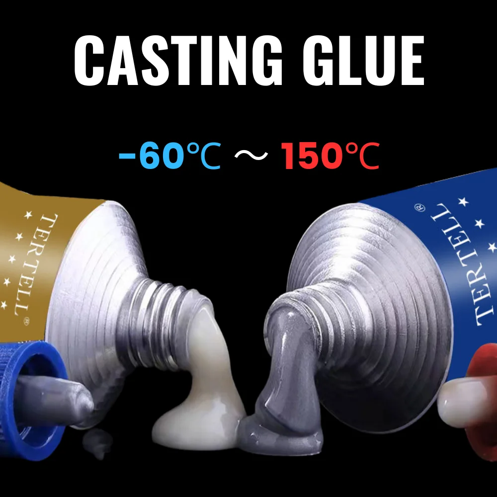 

Metal Iron Casting Repair Glue Steel Auto Radiator Water Tank Special Leakage Plugging Welding Adhesive 20g/65g /100g