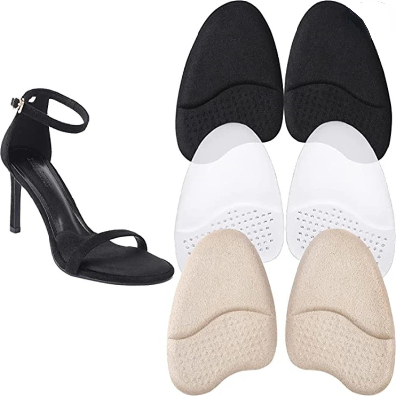 

1pair Pain Relief Forefoot Insert Half Insoles Non-slip Sole Shoe Cushion Reduce Padded Front Foot Pads for Shoes Inserts