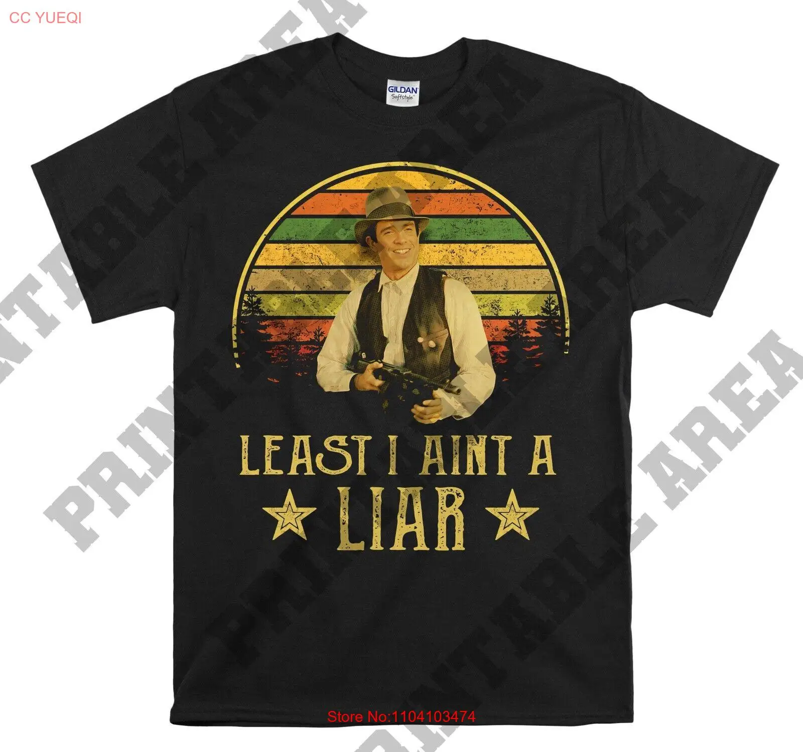 Футболка с капюшоном Warren Beatty Least I Ain't A Liar Movie из хлопка